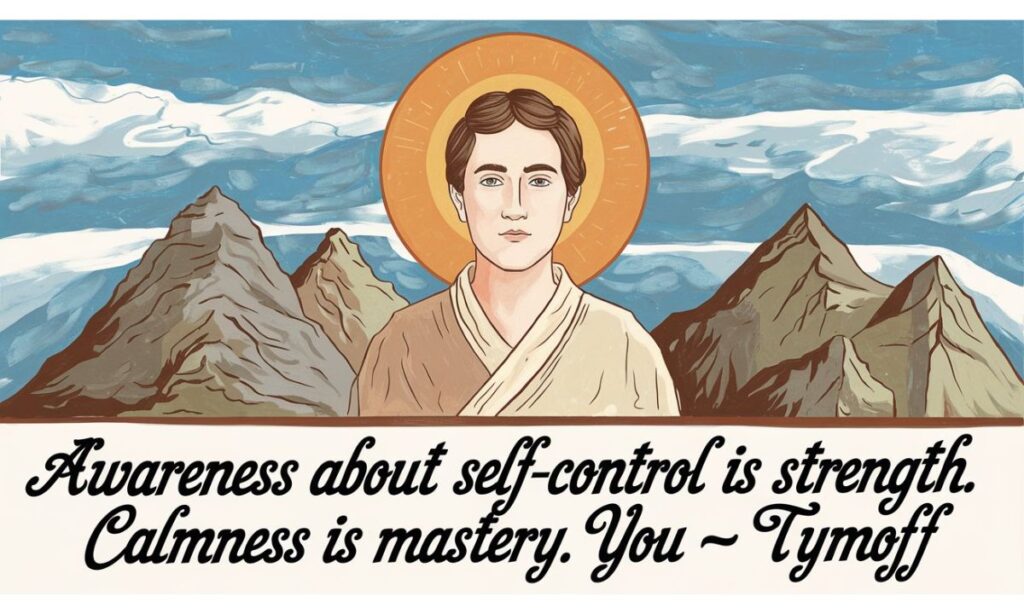 Awareness About Self-control Is Strength. Calmness Is Mastery. You - Tymoff